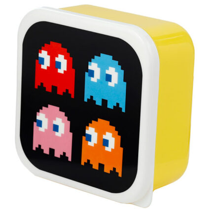 Set di 3 Contenitori per Alimenti - Pac-Man