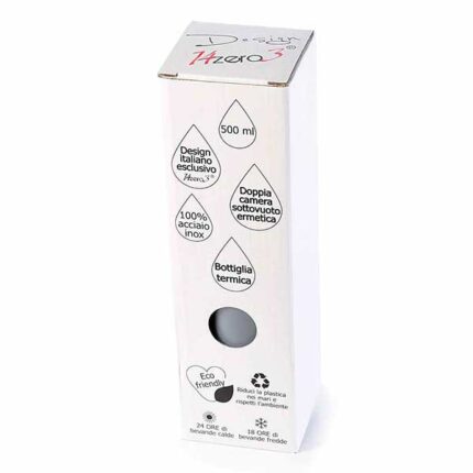 Bottiglia termica 500 ml in acciaio inox "4 elementi"