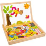 Lavagna magnetica con puzzle