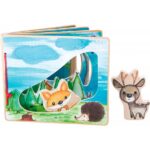 Libro in legno illustrato Nella foresta - interattivo