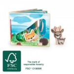 Libro in legno illustrato Nella foresta - interattivo