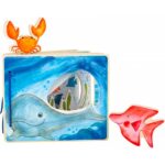 Libro in legno illustrato Mondo Sottomarino - interattivo