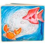 Libro in legno illustrato Mondo Sottomarino - interattivo