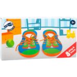 Scarpe da allacciare in legno