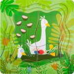Puzzle a strati Coppia di anatre