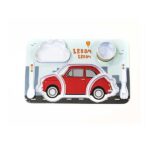 Set pappa bimbi FIAT 500 - ROSSO