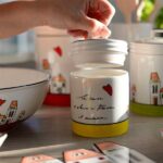 Barattolo LE CASETTE giallo 9X12