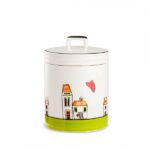 Barattolo LE CASETTE verde 11X15