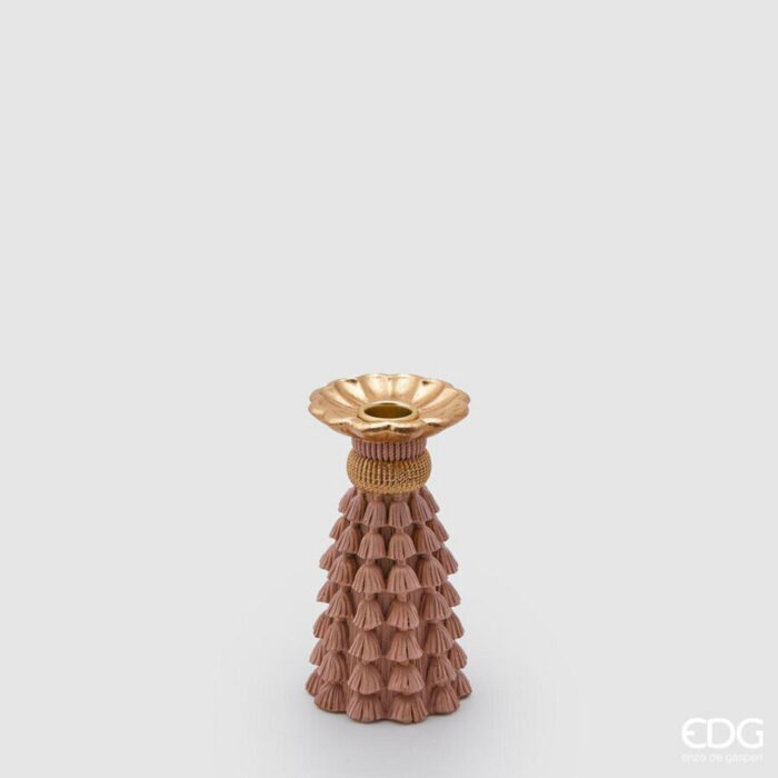 EDG Porta candela Tassel Poly h15