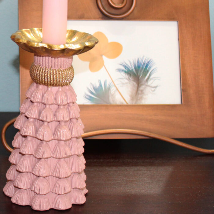 EDG Porta candela Tassel Poly h15