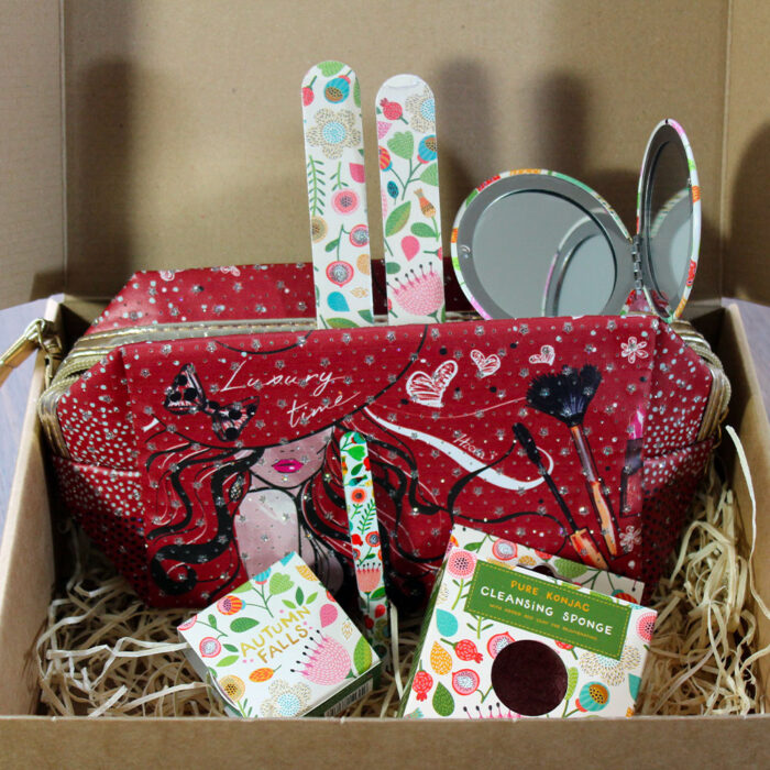 Gift Box - Autumn Falls in astuccio ''Trucchi'' rosso - Idea Regalo